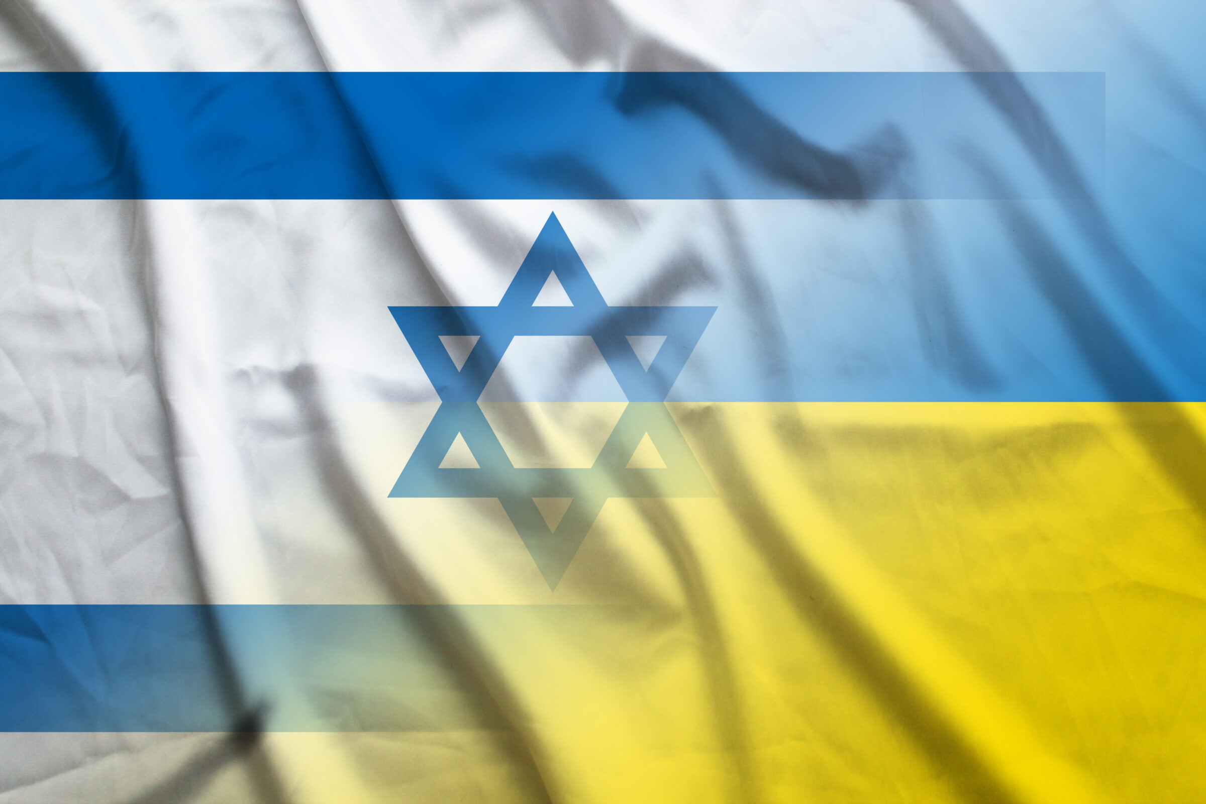 Israel and Ukraine official flag transborder contract UKR ISR